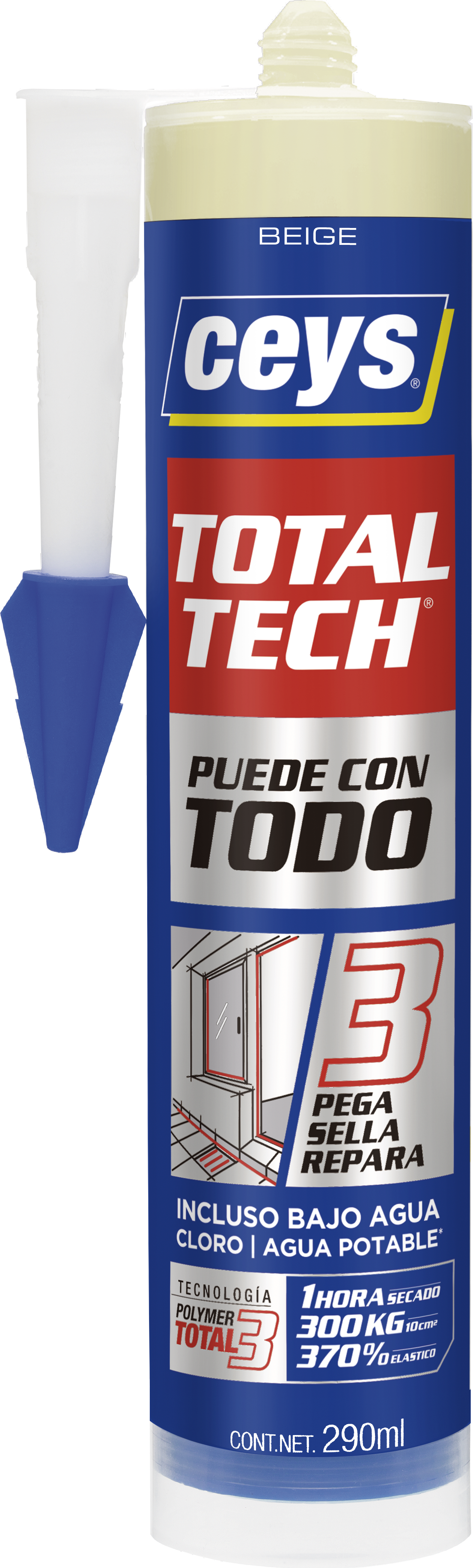 Sellador total tech beige 290ml
