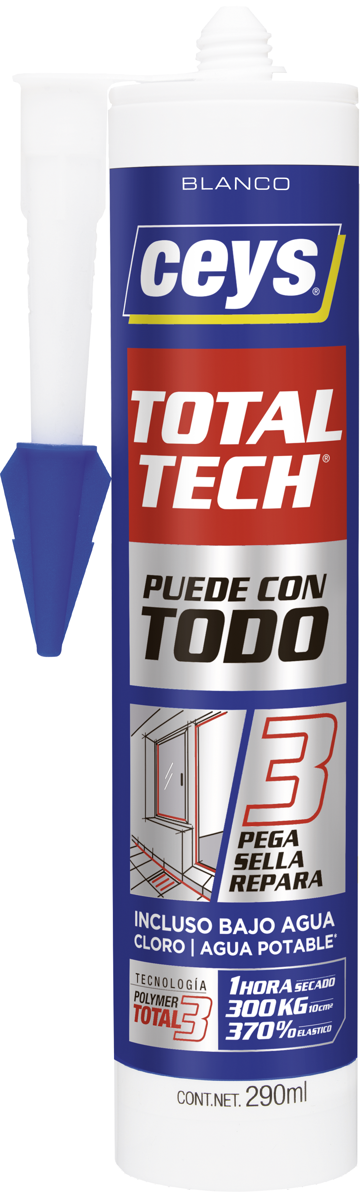 Sellador total tech blanco 290ml
