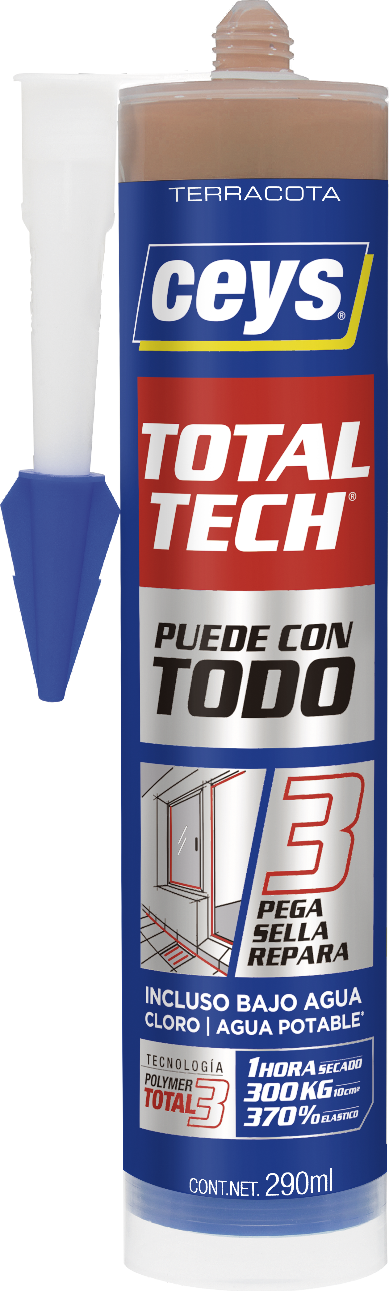 Sellador total tech terracota 290ml
