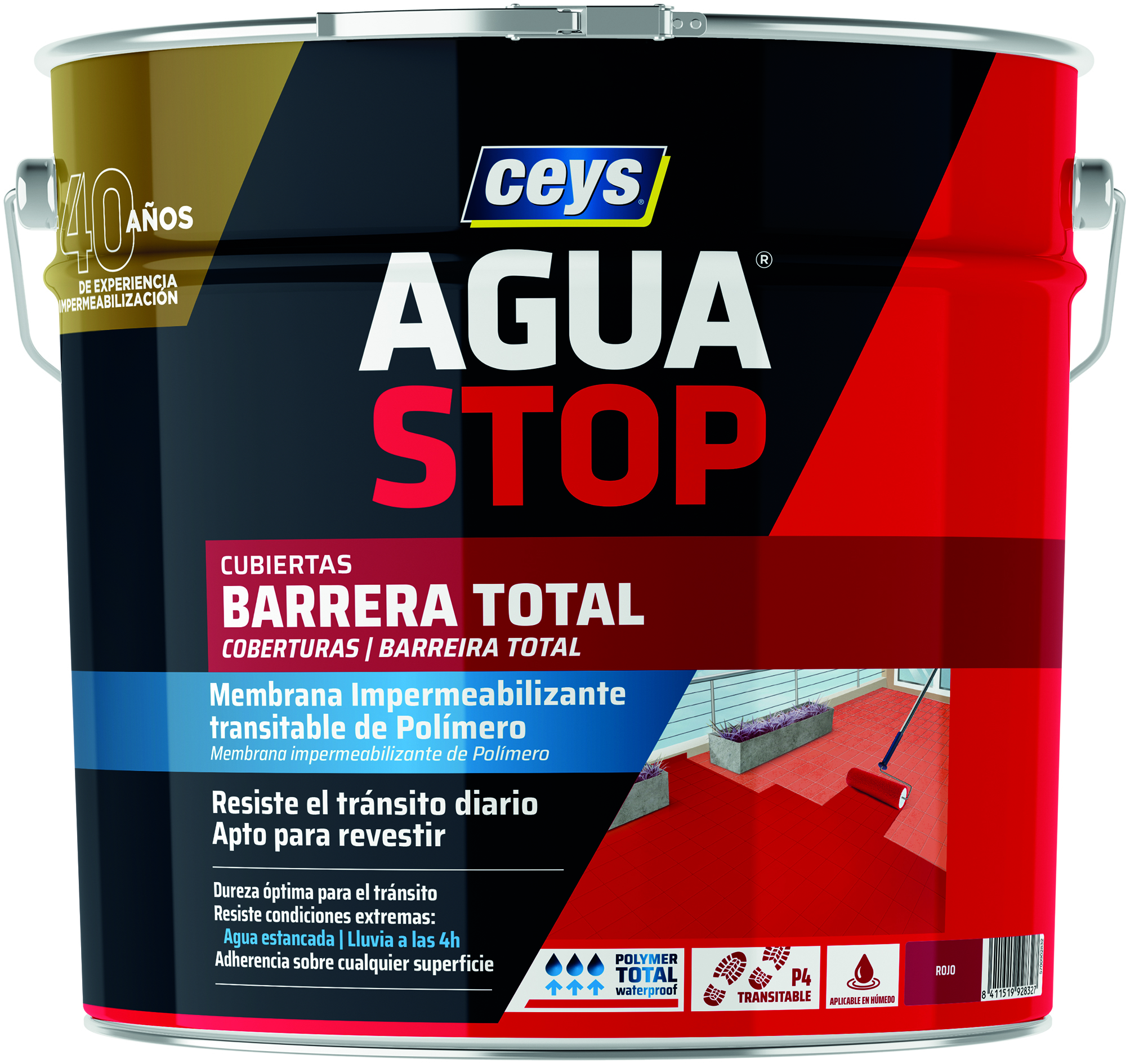 Aguastop barrera total rojo 4kg