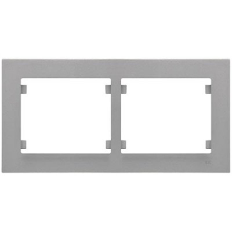 Marco 2 elementos horizontal aluminio mercurio Iris plus