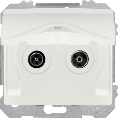 Toma estanca RTV/SAT derivación única