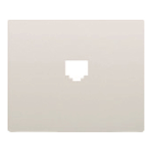 Tapa toma teléfono blanco