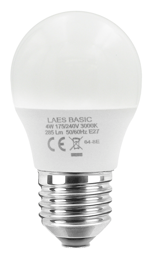 LAMPARA LED ESFERICA 6W 4000K E27