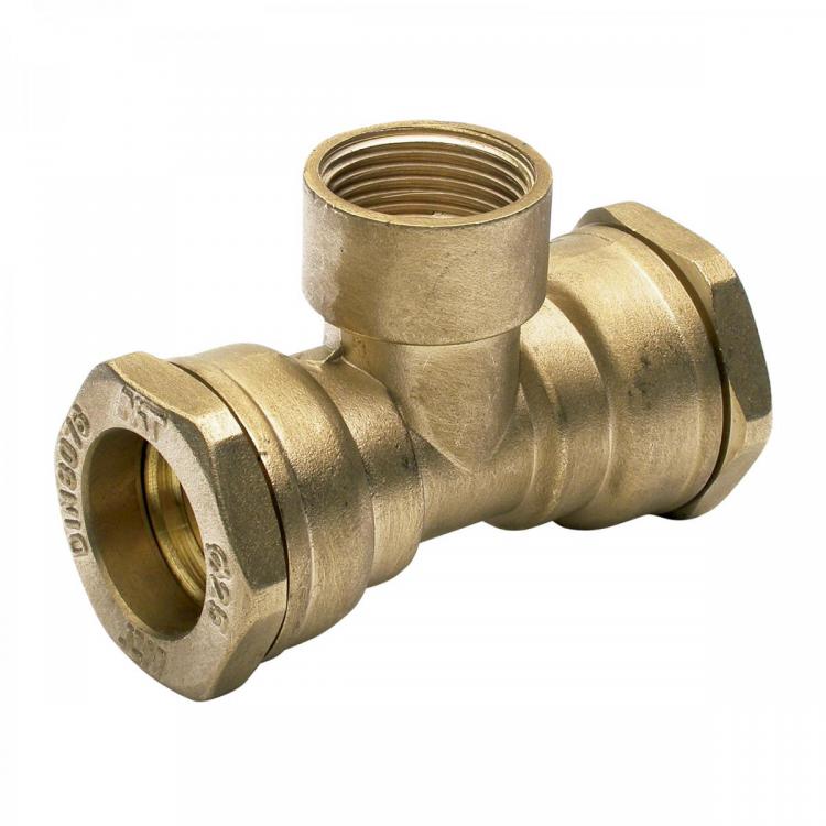 Te rosca hembra PE latón 32x1"x32