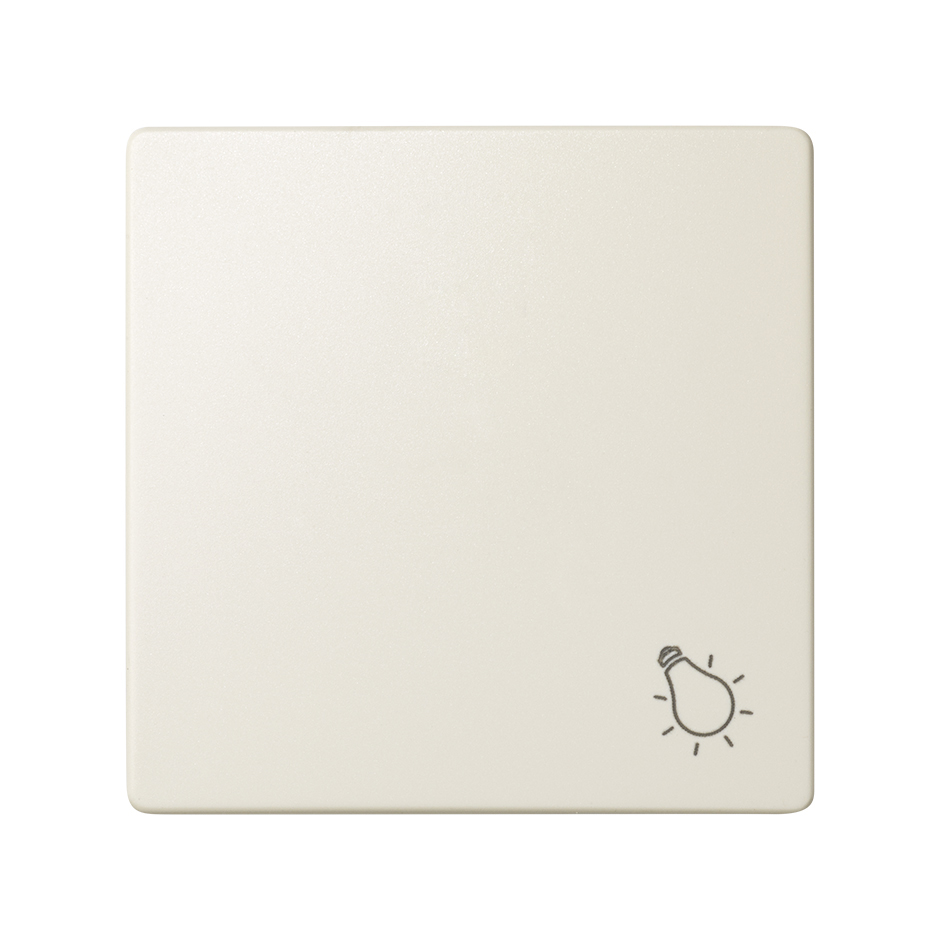 Tecla simple con grabado luz para pulsador en color marfil Simon 82