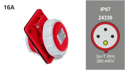 Base inclinada 3P+TT 16A