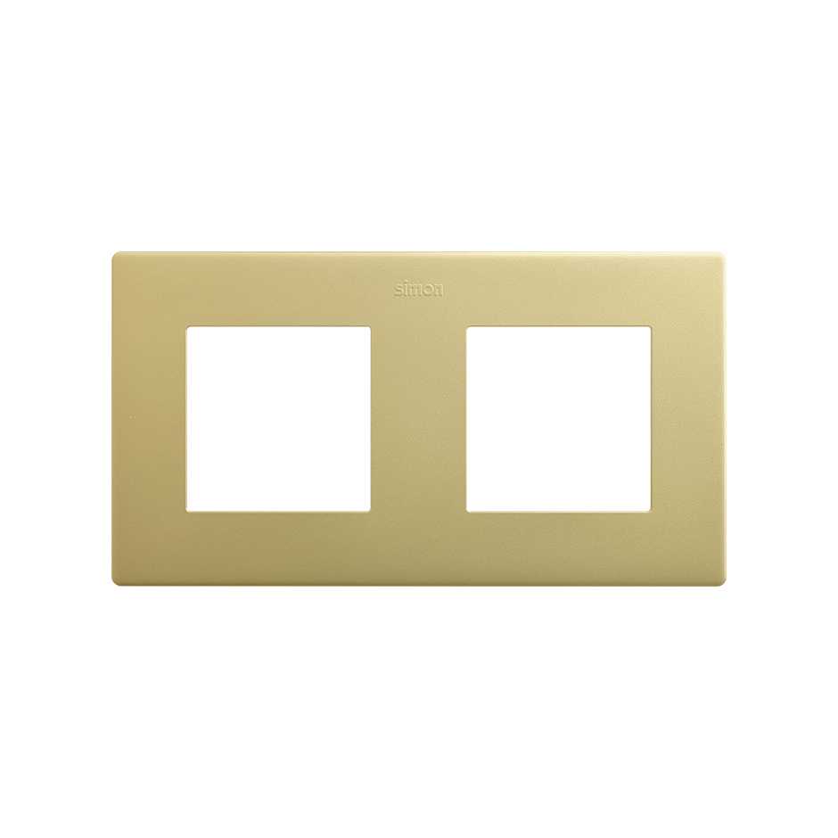 Marco para 2 elementos bronce