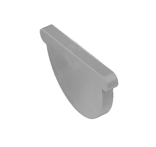 Tapa universal Pvc gris canalón circular 33