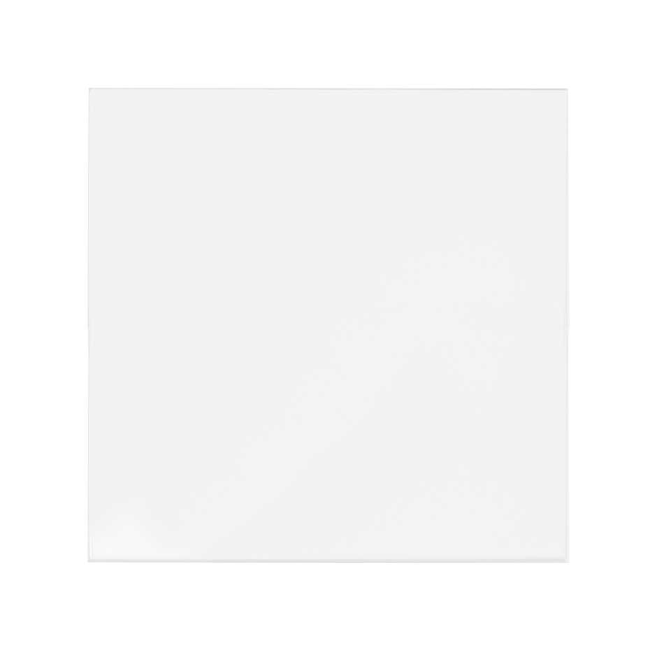 Tapa ciega doble blanco mate