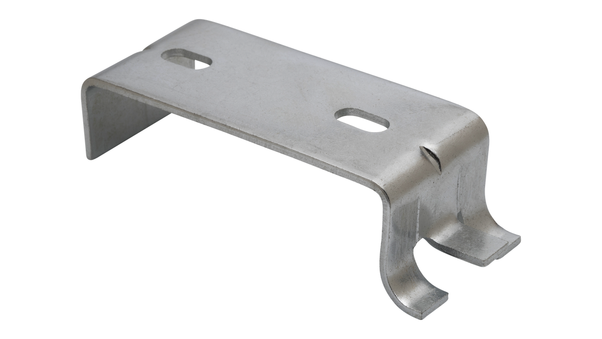 Soporte cincado de doble uña para radiadores de aluminio