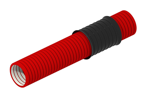 Rollo tubo Ultra TP-I rojo Ø90mm 25 metros