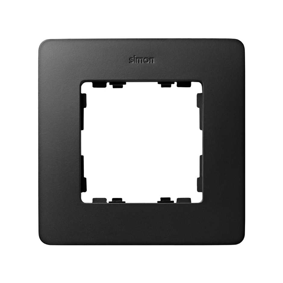 Marco para 1 elemento en color negro mate Simon 82 Detail Original