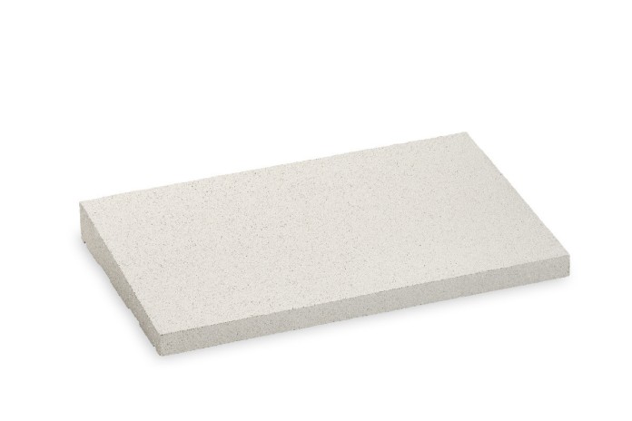 Cubremuros de una pendiente "Dry-Cast" 50 x 27,5 x 3 x 5,5 cms blanco
