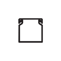 Canal 40x40 mm blanca