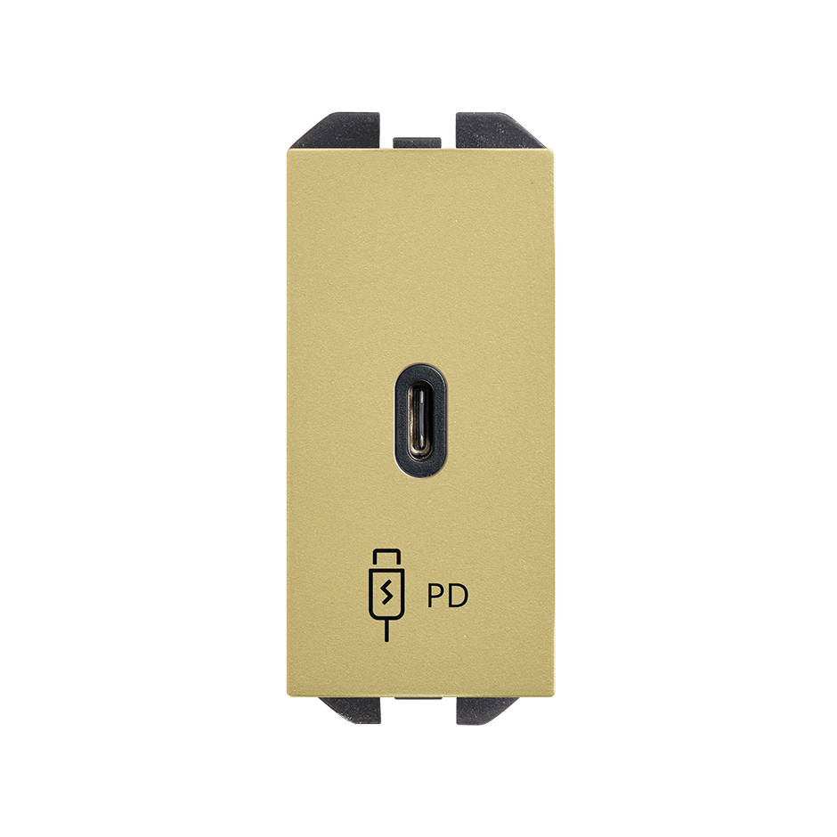 Cargador USB C 20W Power Delivery bronce