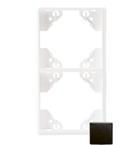 Marco doble vertical negro mate
