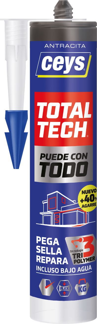 Sellador total tech antracita 290ml