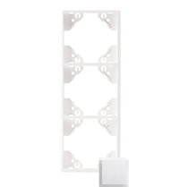 Marco triple vertical blanco mate
