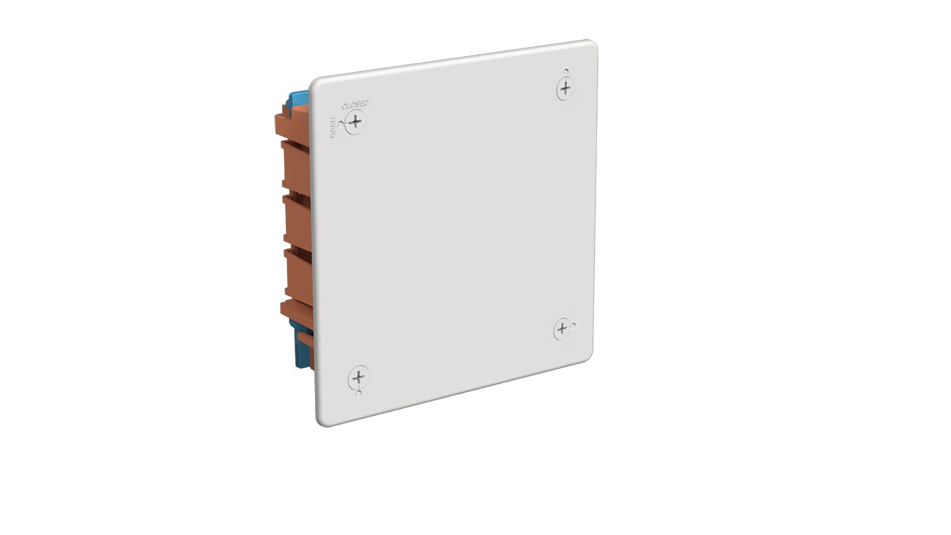 Caja de derivación para tabiquería hueca de 115x115 mm