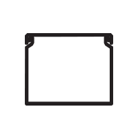 Canal 80x60mm blanca