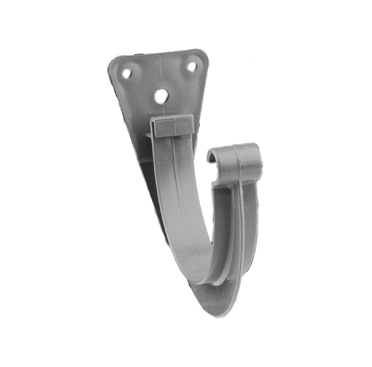 Gancho Pvc gris canalón 33