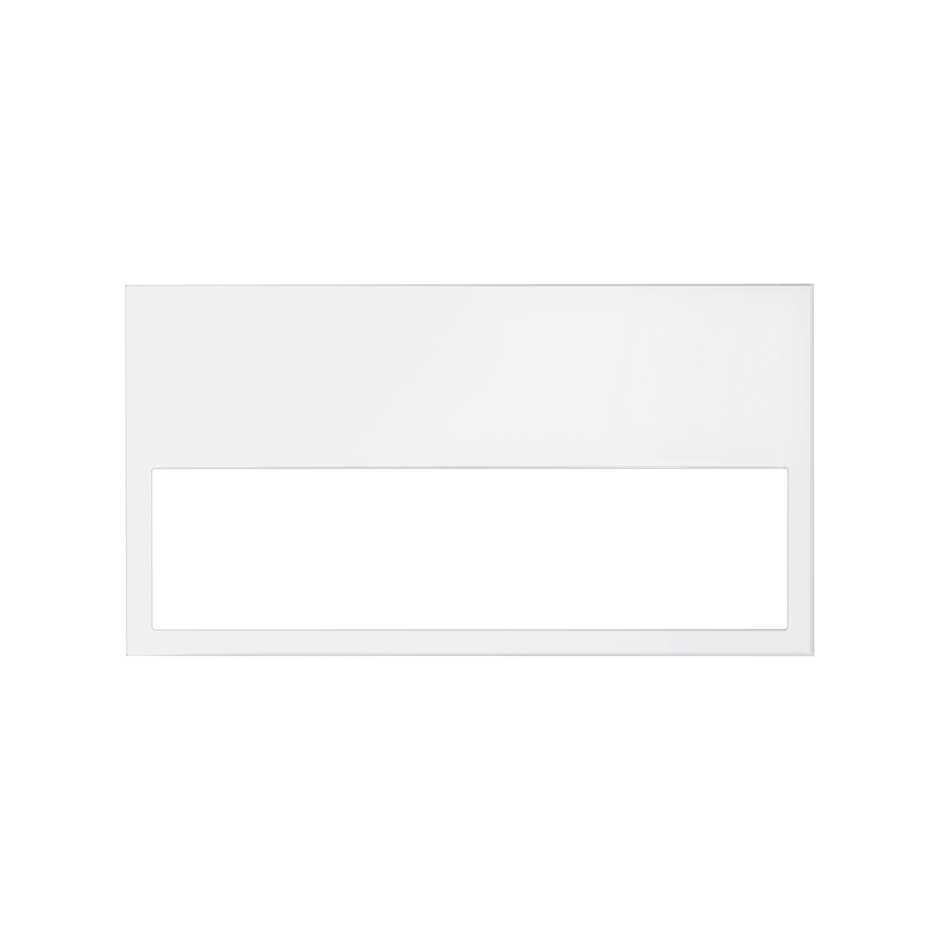 Marco mínimo horizontal de 2 elementos blanco mate