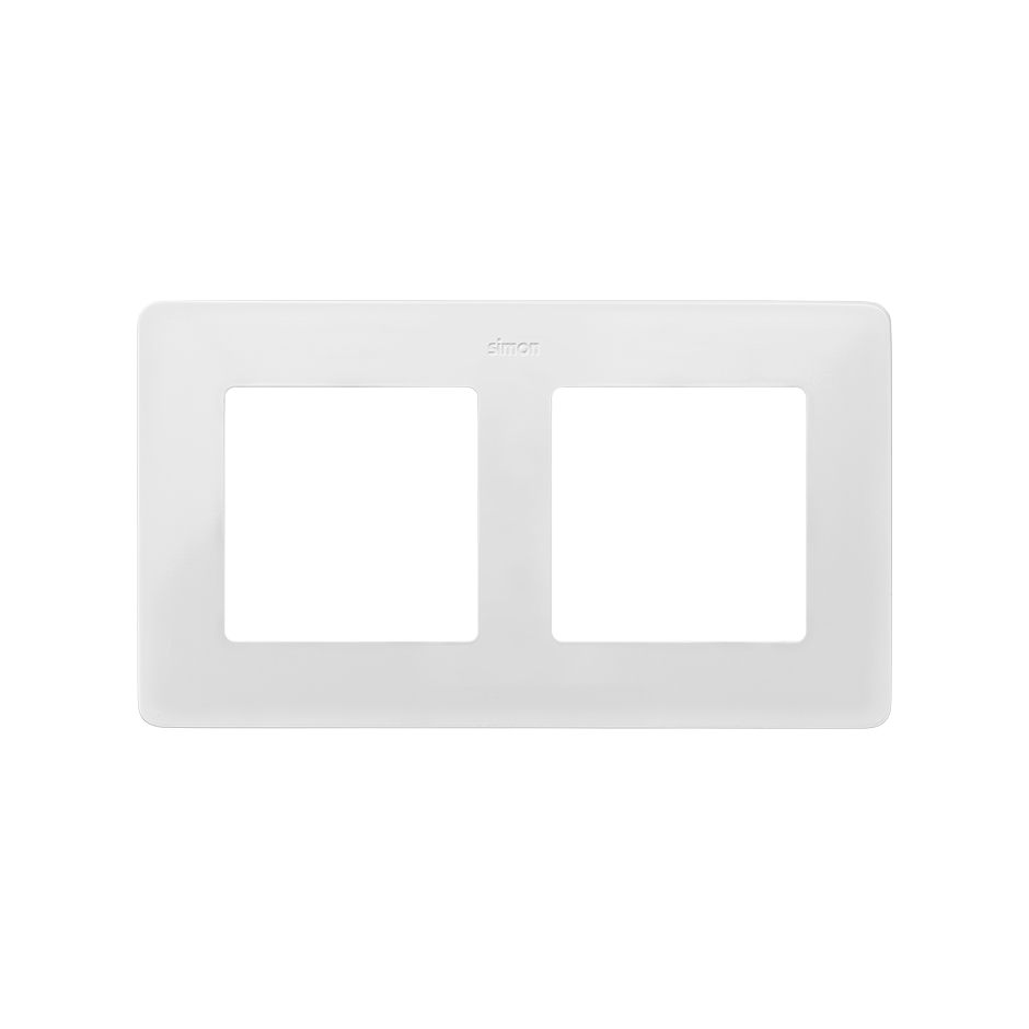 Marco para 2 elementos en color blanco cálido Simon 82 Detail Original
