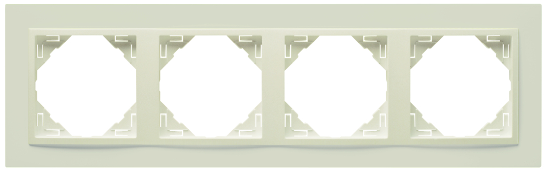 Marco Cuadruple Marfil/Marfil