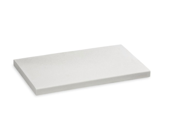 Cubremuros Losa liso "Wet-Cast" de 50 x 23 x 3 cms blanca