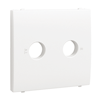 Tapa para toma R-TV blanco