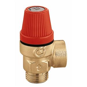 Válvula de seguridad 1/2"M-1/2"H 8,0 bar certificada PZH
