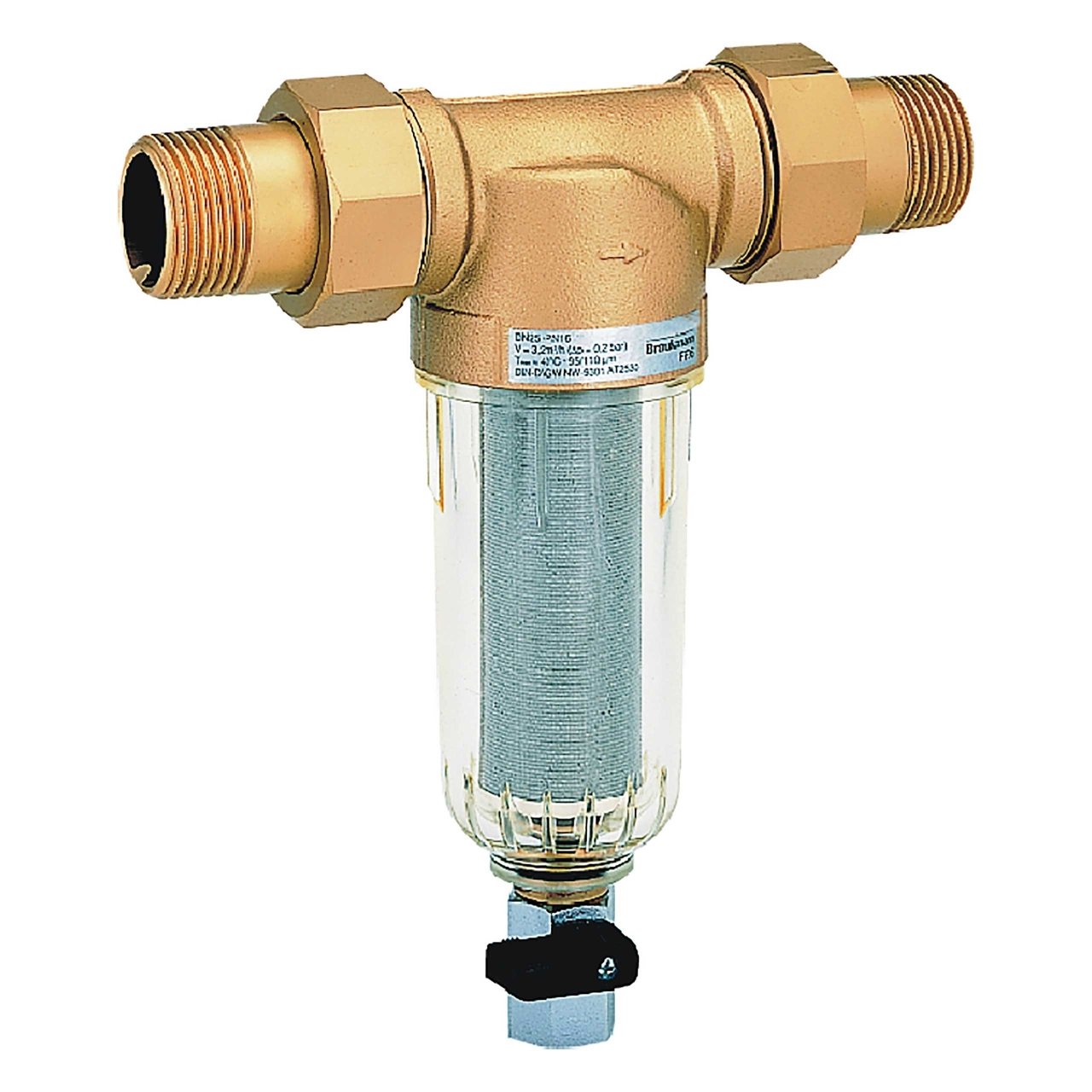 Filtro agua fría 3/4" sin racores