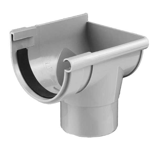 Bajada exterior derecha Pvc gris canalón 33