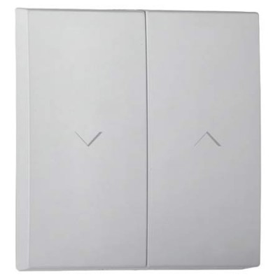 Tecla para interruptor de persiana en color aluminio