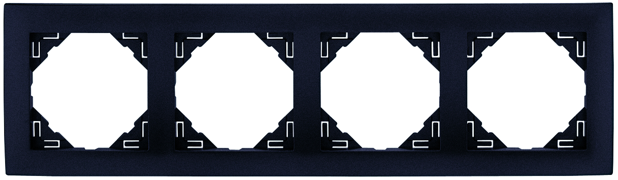 Marco Cuadruple Gris