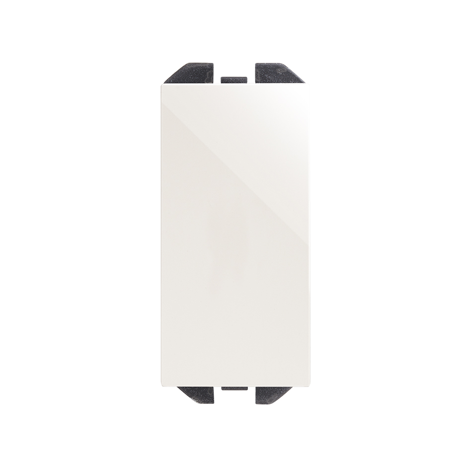 Tapa ciega estética mínima blanco