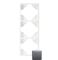 Marco triple vertical blanco