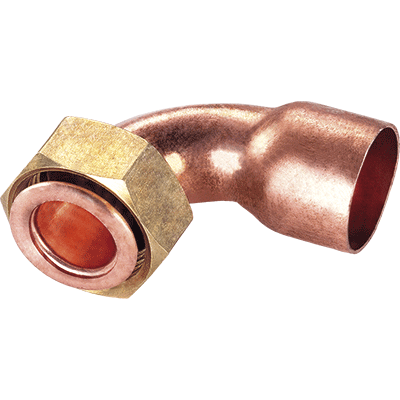 Racor curvo plano sin precinto 2ag 15x1/2"
