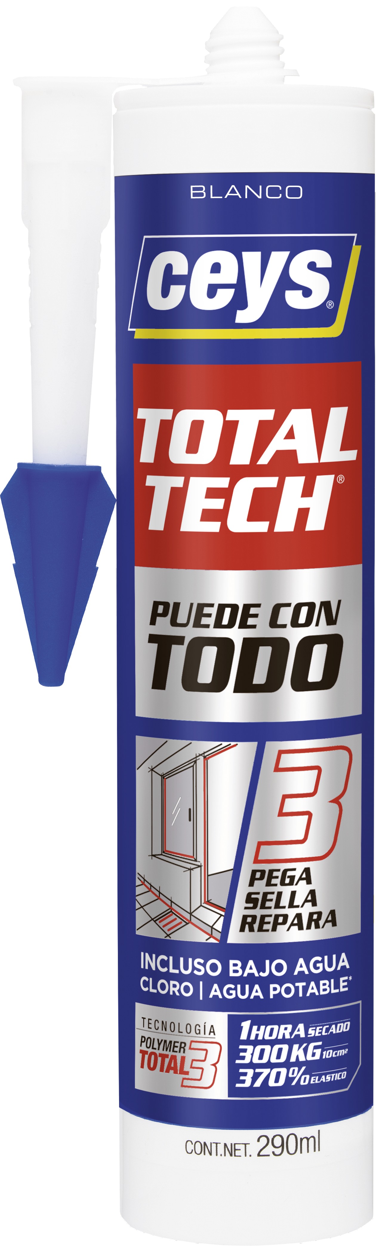 Sellador total tech blanco 290ml