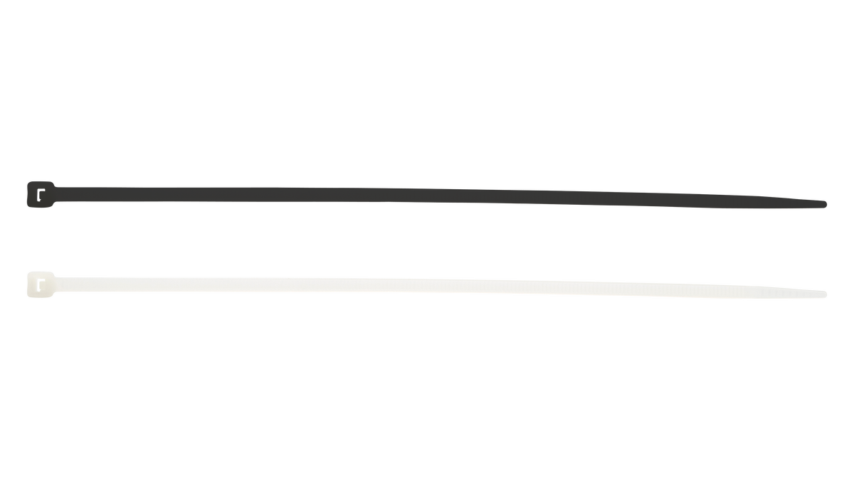 Brida de nylon negra 7,6X300 mm (100 uds)