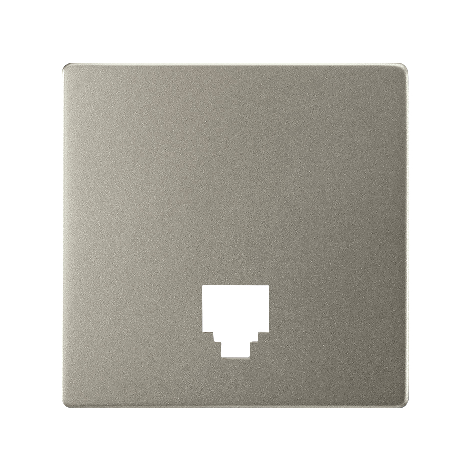 Placa para tomas telefónicas con conectores RJ11 y RJ12 en color cava Simon 82 Concept