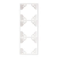 Marco triple vertical blanco