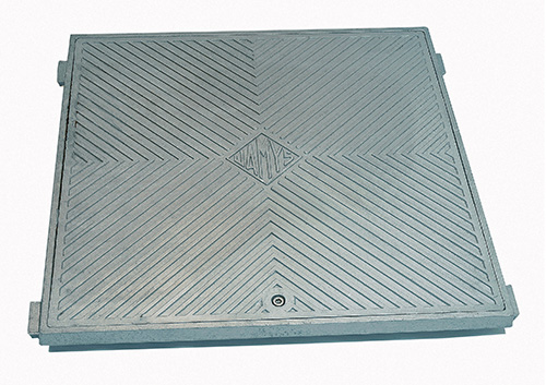 Marco y tapa registro para suelo en aluminio 500X500 mm