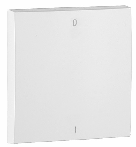Tecla para interruptor bipolar en color blanco