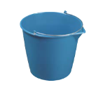 Cubo liso de plástico de 13 litros