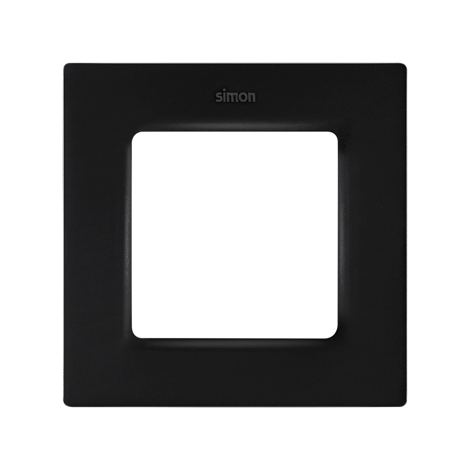 Marco de 1 elemento negro mate Simon 82 Concept