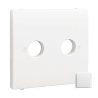 Tapa para toma R-TV blanco mate