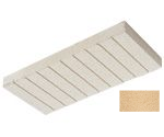 Plaqueta ranurada 4x20x40 cms color crema