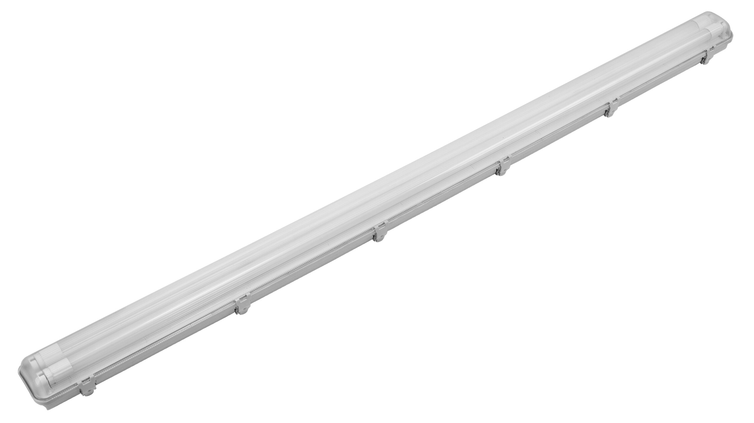 Pantalla estanca cableada con portalámparas para tubo T8 LED 2x24w